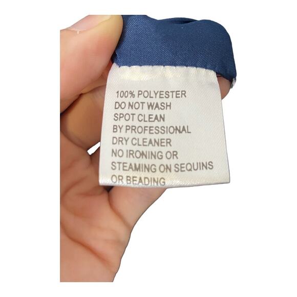 Mac Duggal Sequins Embellished Flutter Sleeve Cocktail Dress Formal Gala Sz 16 - Picture 5 of 15